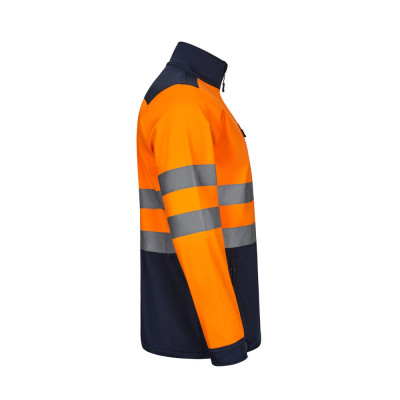 VL HESTIA LARGE. Two-tone soft shell jacket (280g/m²), with fleece lining and TPU membrane, in polyester (96) and elastane (4)